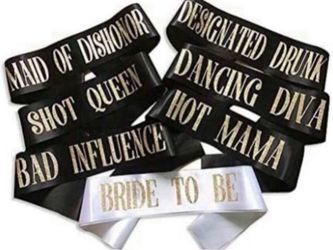 Bridal Shower Bride to Be Sash Banners