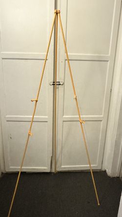 Yellow sign stand