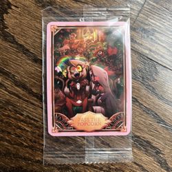 Hazbin Hotel Trading Cards Pass The Popcorn Cracked Ice Promo Card PR-15