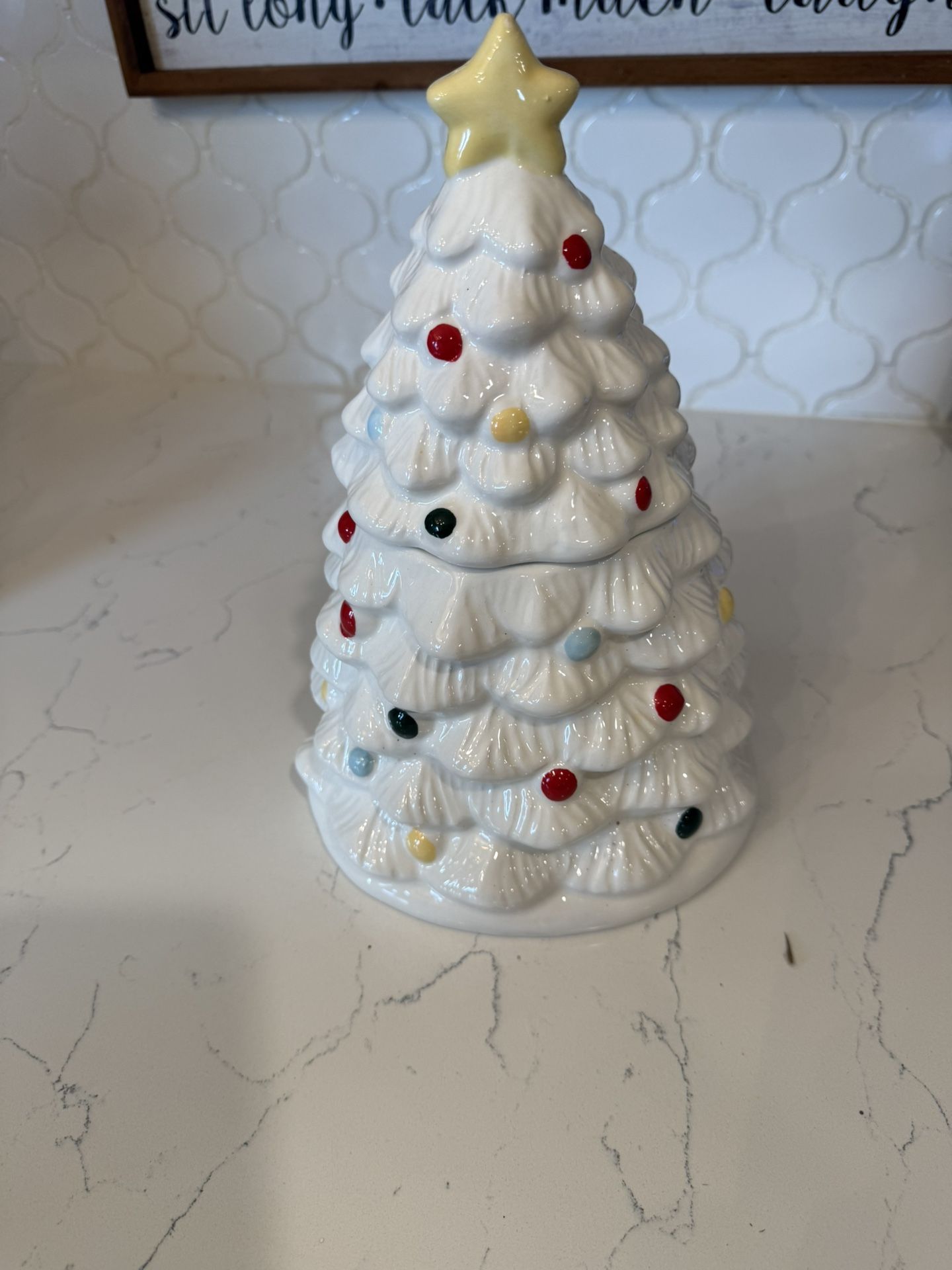 Christmas Tree Cookie Jar