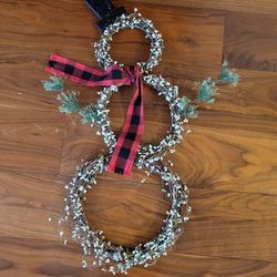 Snowman wreath