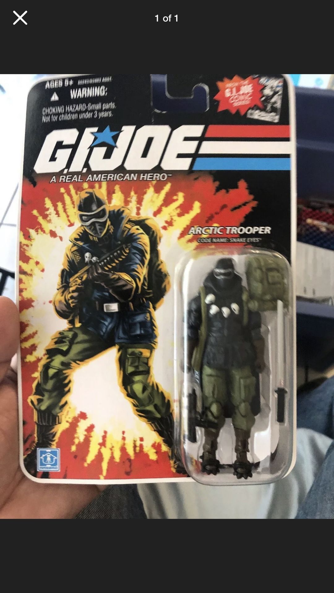 GI JOE ARCTIC TROOPER SNAKE EYES ACTION FIGURE