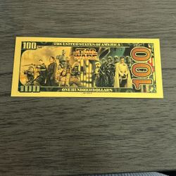 $100 24k plated Star War Novelty Bill