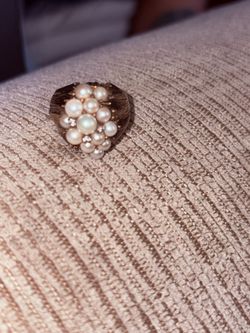 Pearl Cluster Cocktail Ring