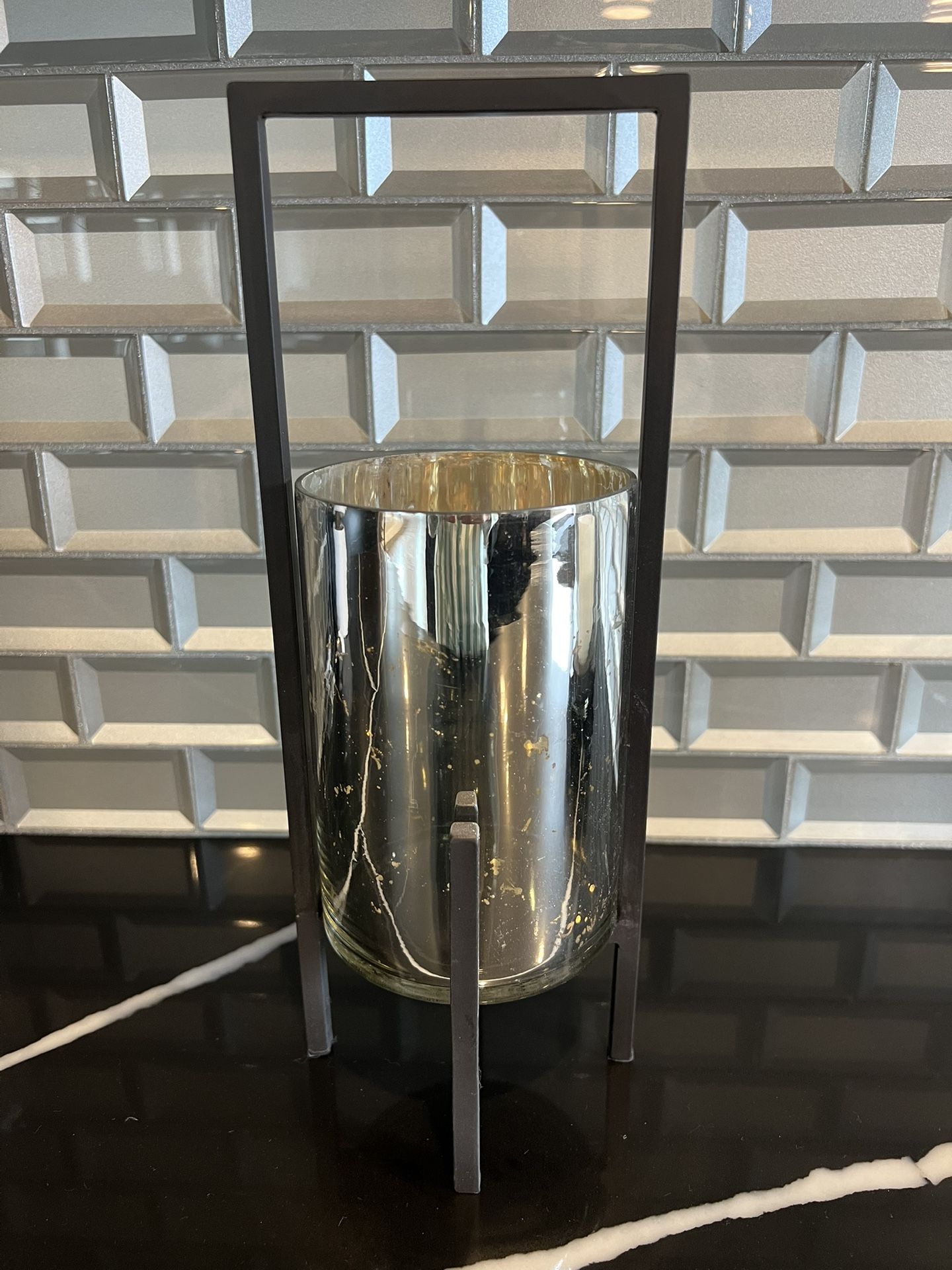 West Elm Mercury Glass Lantern