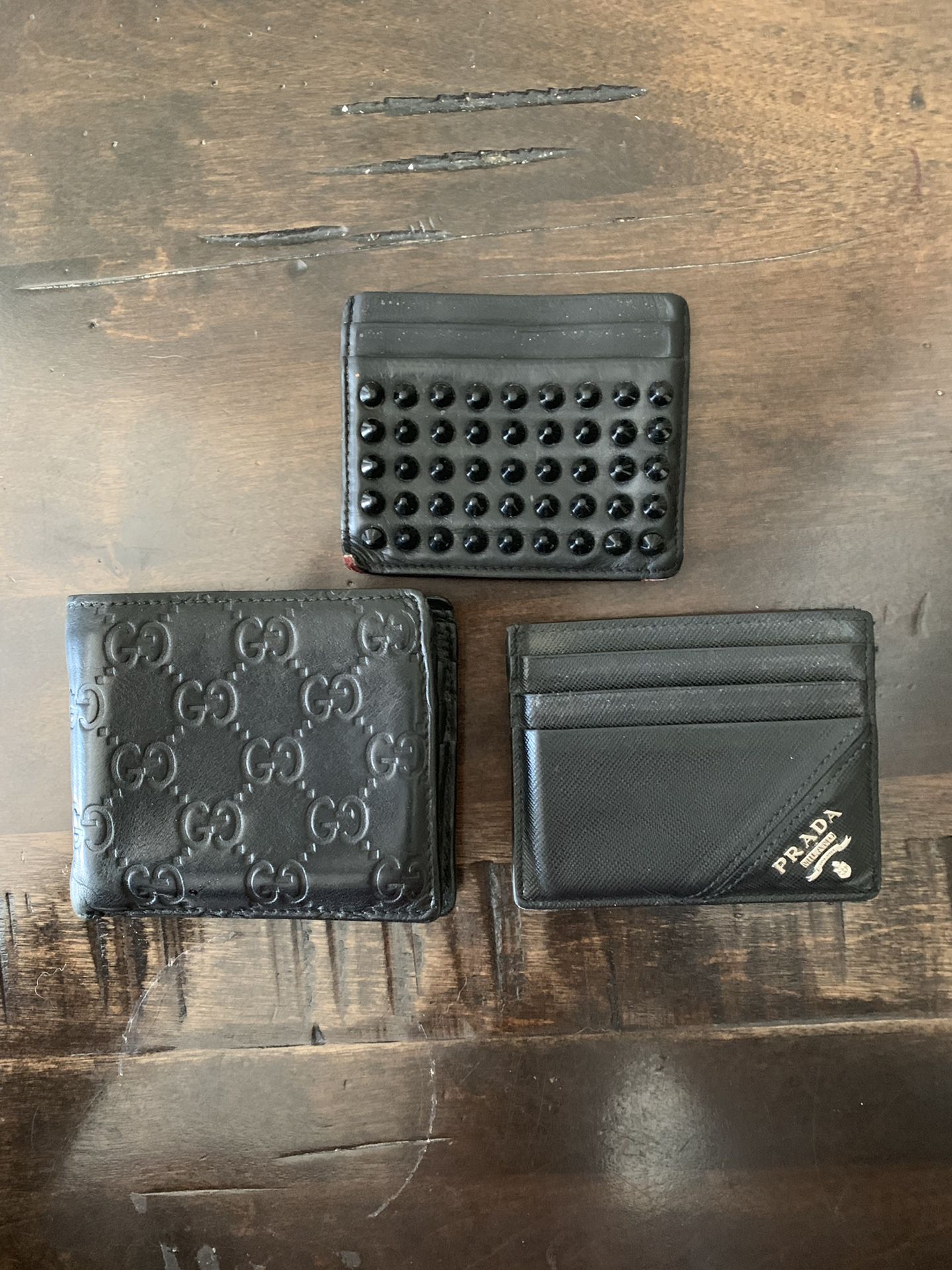 Ballin on a budget. 3 authentic leather Wallets