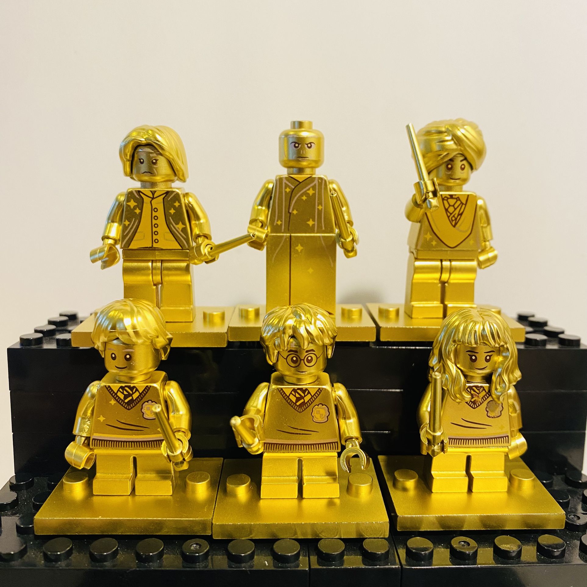 Harry Potter Minifigures Golden Sorcerers Stone |New Custom Compatible LEGO Toy