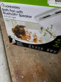 Bluetooth speaker bathroom fan