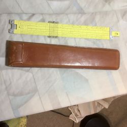 Pickett Slide Rule - Model N800-ES with Leather Case