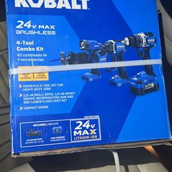 Brand New Still In Box Kobalt 4Pc Combo kit 
