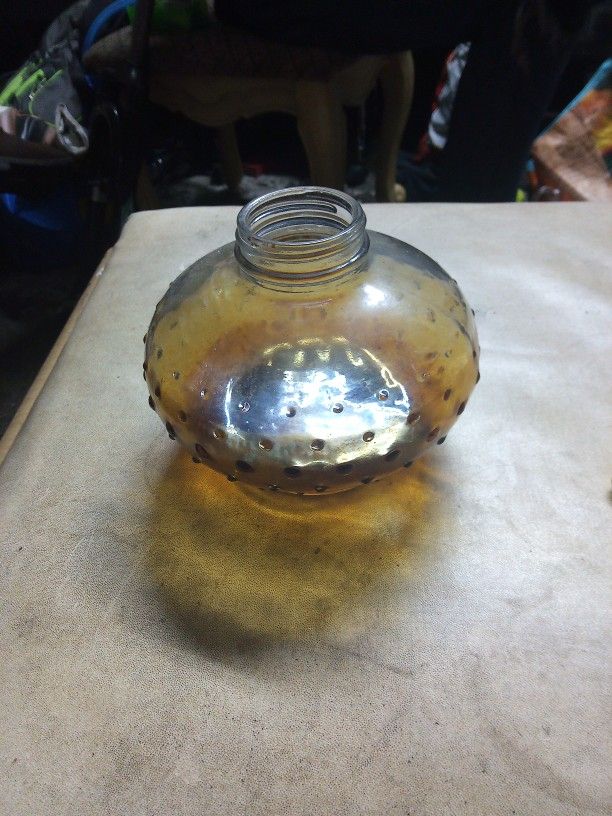 Vintage Glass Oil Lamp