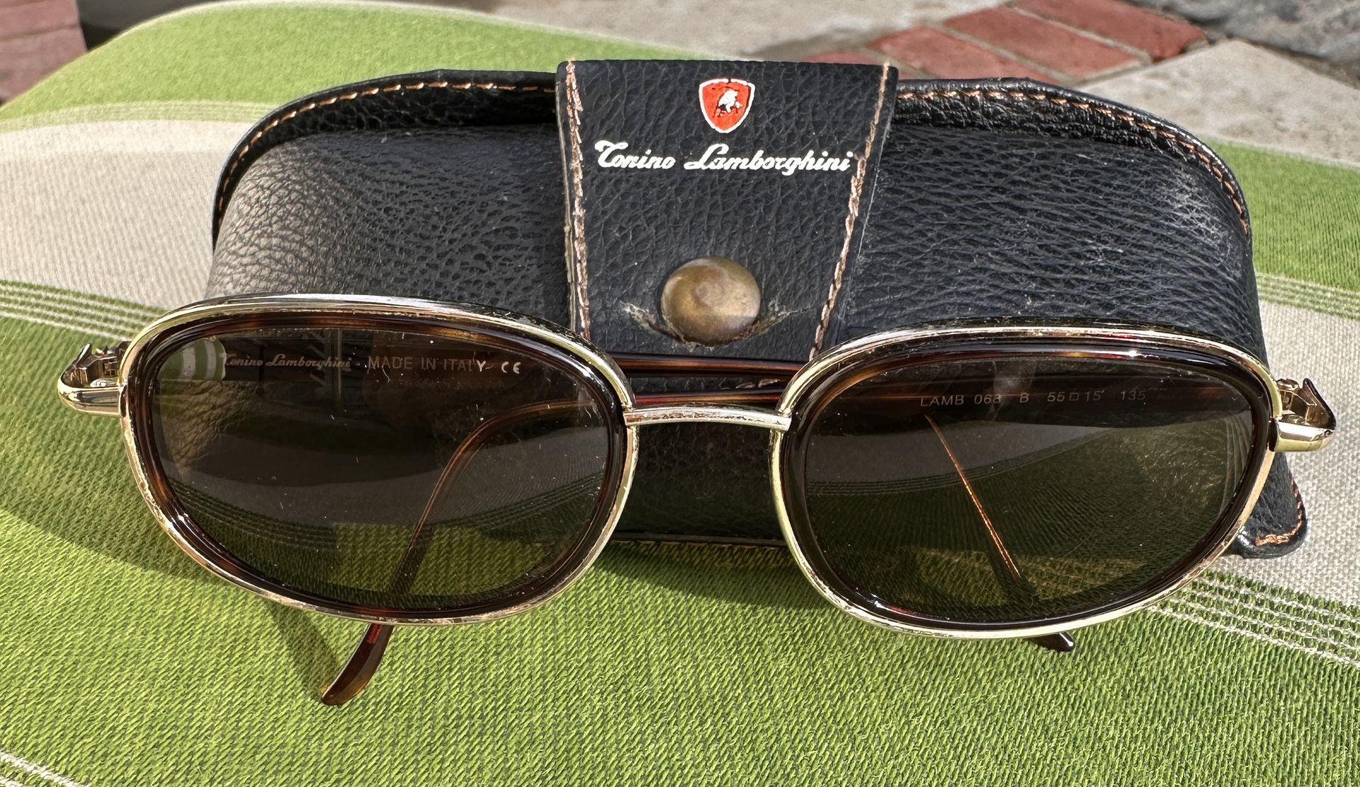 Made In Italy 🇮🇹 Vintage Tonino Lamborghini Sunglasses Lamb 068  55 115 135 Brown Tortoise 