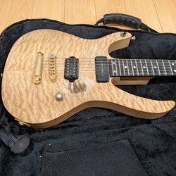 Custom Curly Maple Electric Guitar with Warmoth Neck and TKL Gig Bag