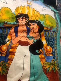 Disney Aladdin and Jasmine Blanket