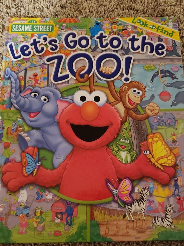 Sesame Street Let's Go To The Zoo Look And Find
