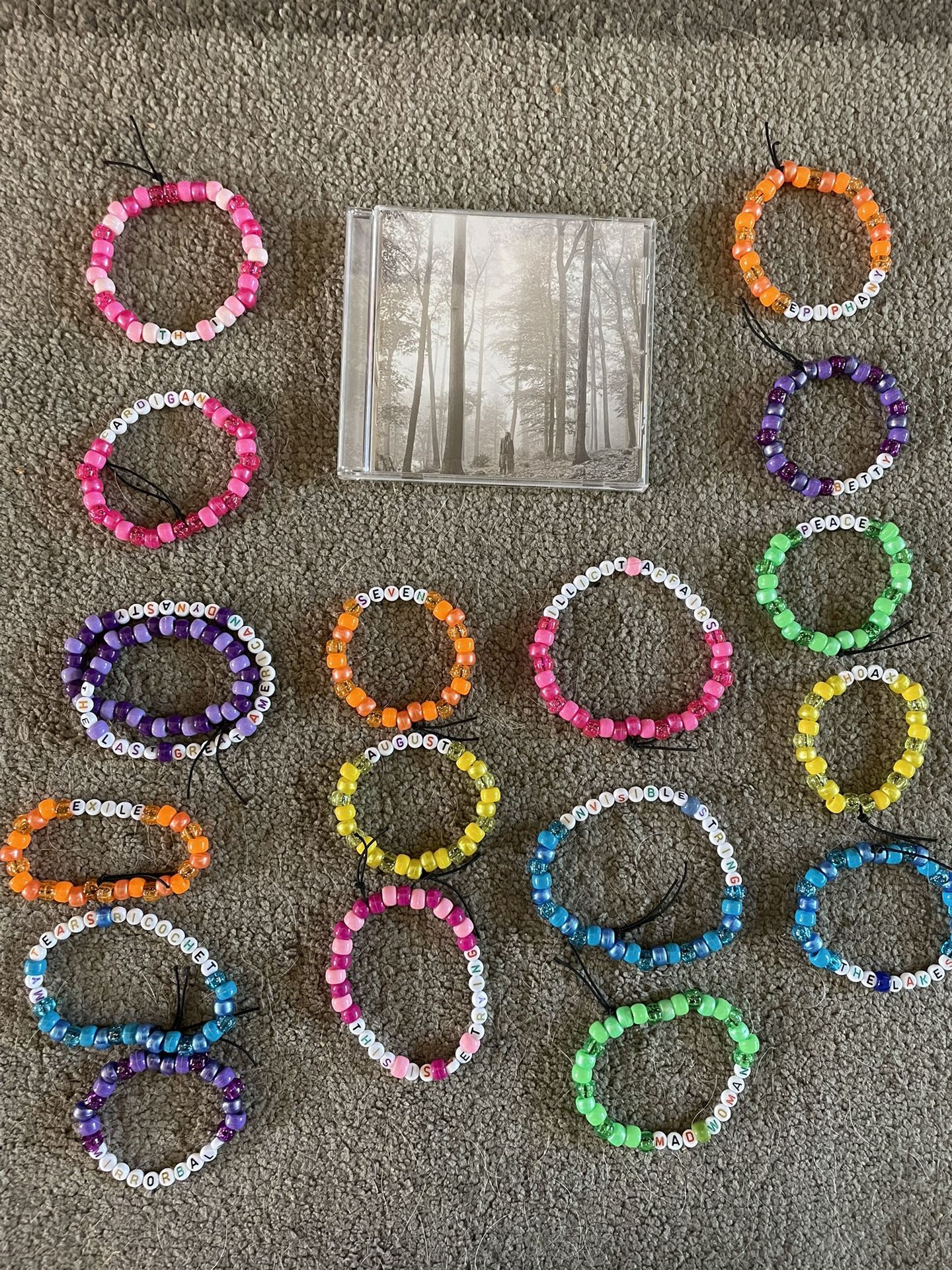 Taylor Swift Folklore Bracelet Set