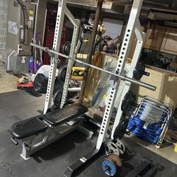 Weight Rack With 300lbs And Bench