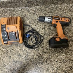 Ridged 14.4v Drill Driver Plus Charger