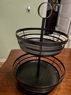 Fruit stand tray holder display decoration