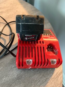 Milwaukee Red Lithium Battery and Charger