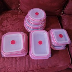 Collapsible Storage Containers 12 Ct New Red 