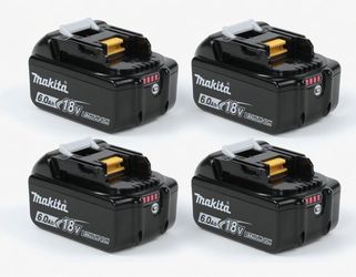 🔥 (4 Pack) Makita 18V LXT BL1860B 6.0Ah Lithium-Ion Battery – OEM High Capacity