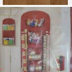 Hanging Gift Wrap Organizer