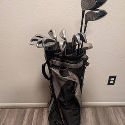Golf Clubs & Bag, Glove, & Balls