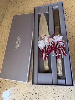 Vera wang wedding cake cutting set