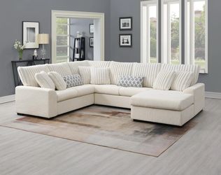 Hermoso Sectional 4pc Beige 🔥💵😎📍🚛🤓🙈😅