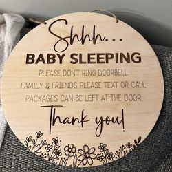 Baby Door Sign 