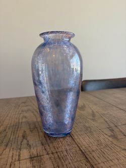 Crackle Glass Vase