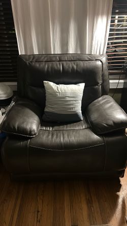 Leather recliner