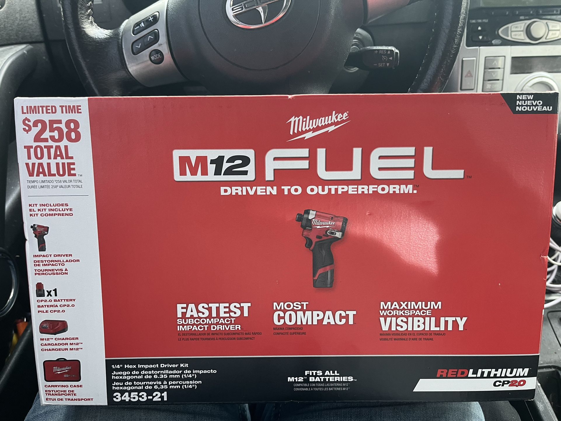 BrandNew impact drill with charger and battery and carry bag