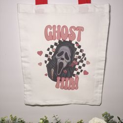 Ghost Him Tote Bag & Matching Pouch