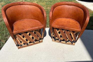 1970s Vintage Equípales/barrel childsize chairs