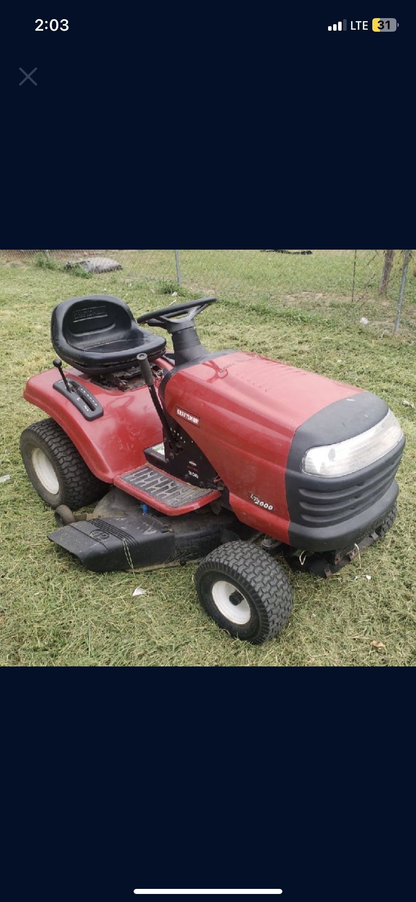 Lawn Mower  Tractor