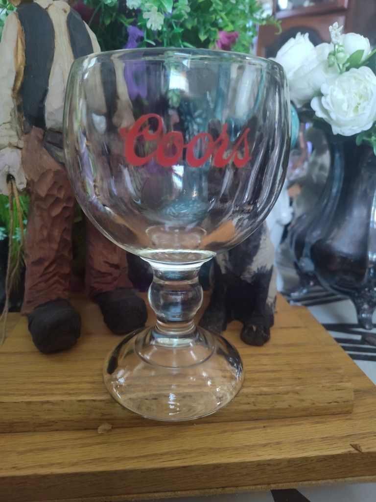 VINTAGE COORS GOBLET THICK GLASS IN EXCELLENT CONDITION IN CHOWCHILLA