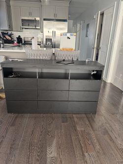 Black LED Dresser