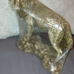 Brown Wolf Statue Decor