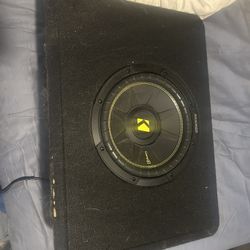 Kicker 10’ Sub With Pioneer 1000 Watt Amp