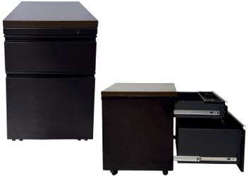 OBO🗄️📁FILE CABINET MOBILE PEDESTAL ROLLING FILE STEEL CABINET📁🗄️