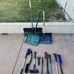 Snow Shovels And Car Ice Scrapers