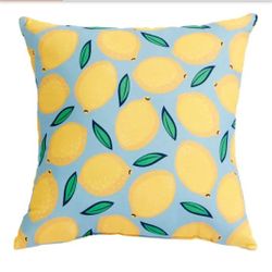 StyleWell 16 in. x 16 in. Lemons Outdoor Throw Pillow