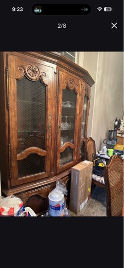 China cabinet large walnut
