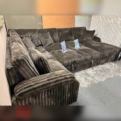 Brown corduroy pull out sofa bed