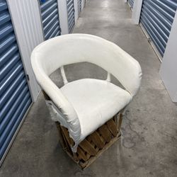 Vintage Mexican handmade equipal chair set of 3