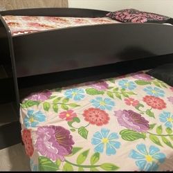 twin bed wooden frame without mattress  
