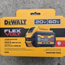 Dewalt 60v Flexvolt Battery 6.0 Ah Brand New
