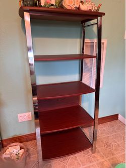 5 tier shelf bookcase